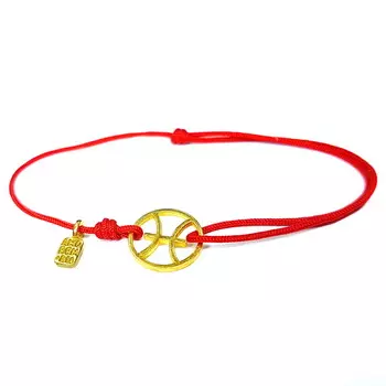 Браслет, знак зодиака Рыбы, золото 585