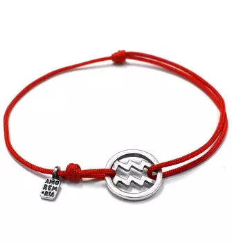 Браслет, знак зодиака Водолей, серебро 925