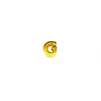 Буква G латинская, золото 585