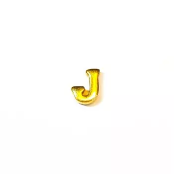 Буква J латинская, золото 750