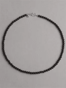 Чокер из черного агата 4мм