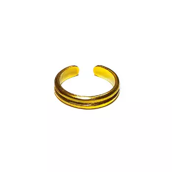 Фаланговое кольцо Рок-н-ролл вдвоем большое, золото 750