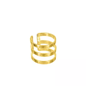 Фаланговое кольцо Трио большое, золото 585