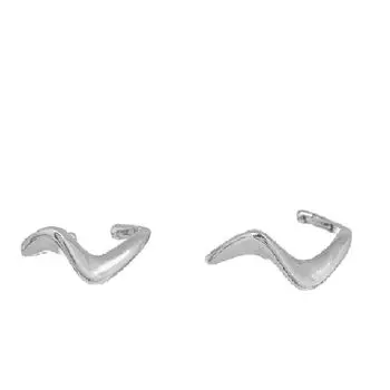 Кольца Волна парные, серебро 925