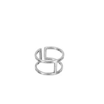 Кольцо двойное на верхнюю фалангу, серебро 925