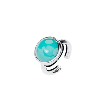 Кольцо Морской бриз большое, серебро 925