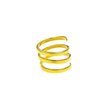 Кольцо Пружинка, золото 585
