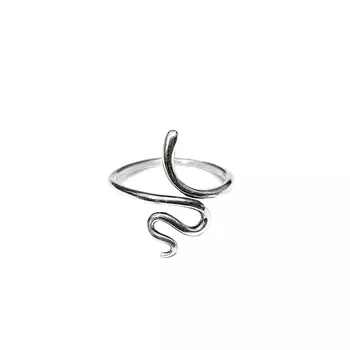 Кольцо Змейка, серебро 925