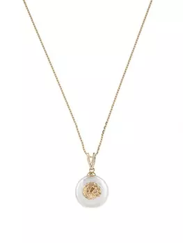 Колье Fabulamare Ракушка, золото 585