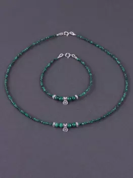 Колье из малахита "Malachite soul"