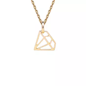 Колье Кристалл, золото 585