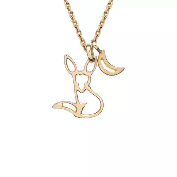 Колье Лис, золото 585