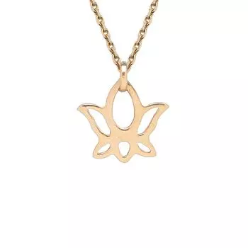 Колье Лотос, золото 585