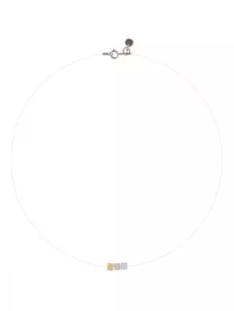 Колье-невидимка, чокер с бериллом