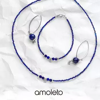 Комплект "Blue Dream" из лазурита