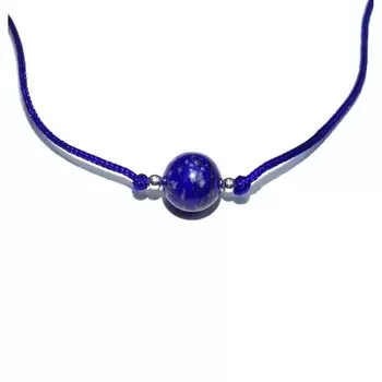 Кулон для 6-ой чакры с лазуритом, серебро 925