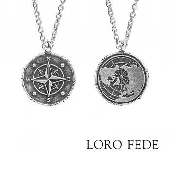 Кулон LORO FEDE Координаты, серебро 925