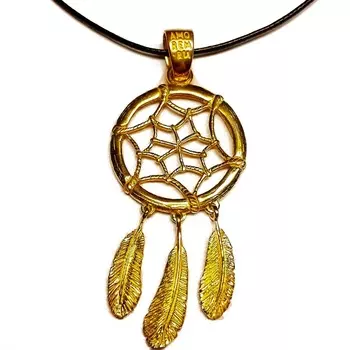 Кулон Ловец снов, золото 585