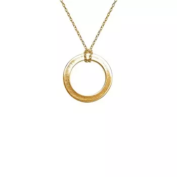 Кулон МЕМО Контур на цепи, золото 585