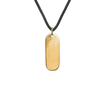 Кулон МЕМО Жетон малый, золото 585