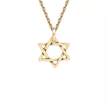 Кулон Звезда Давида, золото 585