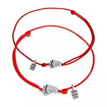 Парные браслеты Первые шаги, серебро 925