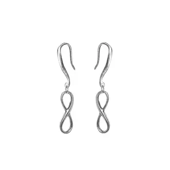 Серьги Бесконечность, серебро 925