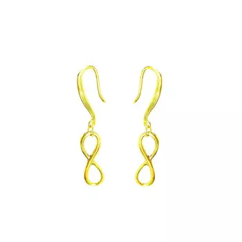 Серьги Бесконечность, золото 585