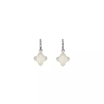 Серьги Четырёхлистник, серебро 925