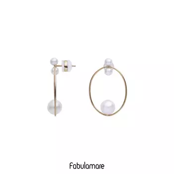 Серьги Fabulamare Адели, желтое золото 585