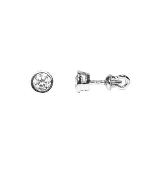 Серьги пусеты Чаша, серебро 925