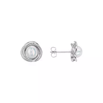 Серьги Жемчужные облака