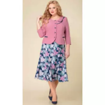 Асолия-1262-1 В цвете: Розовый, Разноцветный; Размеры: 56,54