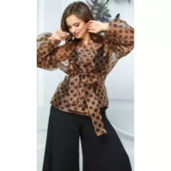 Блузка Anastasia-546 В цвете: Коричневый; Размеры: 50