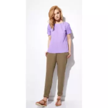 Блузка Anna Majewska-920/1 В цвете: Фиолетовый; Размеры: 46,48,44