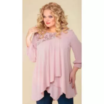 Блузка Асолия-4062 В цвете: Розовый; Размеры: 56,54
