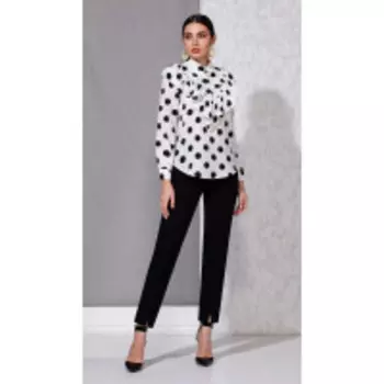 Блузка Beautiful&amp;Free-4051/1 В цвете: Белый; Размеры: 46,44