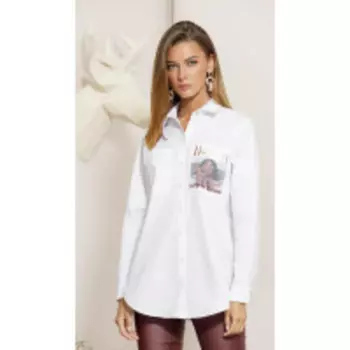Блузка Buter-2068 В цвете: Белый; Размеры: 50,52,46,48,44,42
