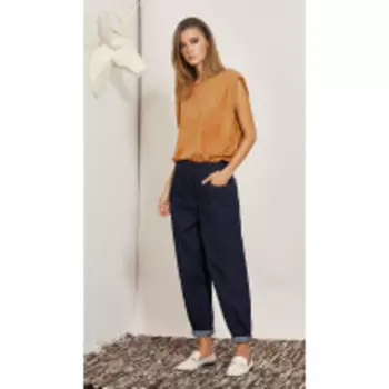 Блузка Buter-2091 В цвете: Оранжевый; Размеры: 48,44,42