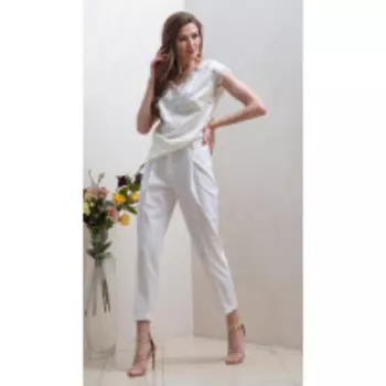 Блузка Condra-16132 В цвете: Белый; Размеры: 50,52,46,48,44,42