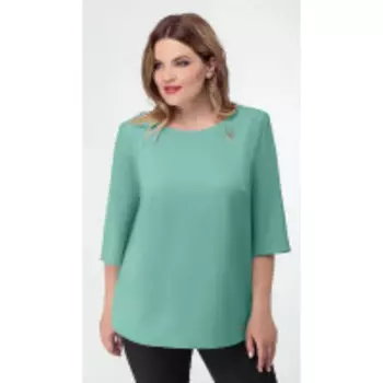 Блузка Дали-3152/3 В цвете: Зеленый; Размеры: 56,58,60,62,52,54