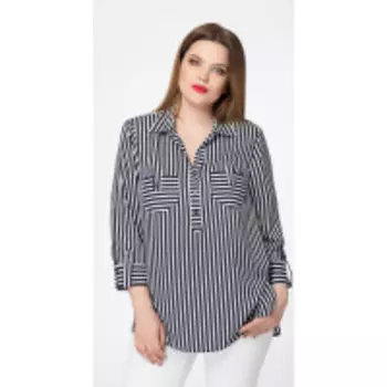 Блузка Дали-3311 В цвете: Синий; Размеры: 56,58,60,62,64,66,52,54