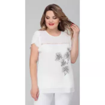 Блузка Дали-3405 В цвете: Белый; Размеры: 46,44