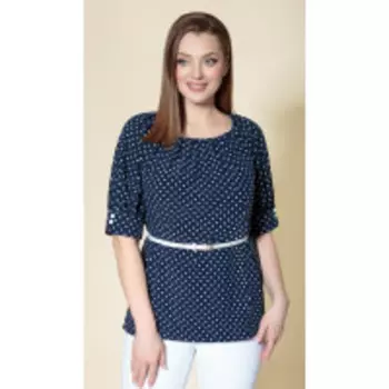 Блузка Дали-3419 В цвете: Синий; Размеры: 56,50,52,54