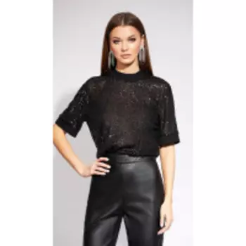 Блузка EOLA-1971 В цвете: Черный; Размеры: 52,54,44