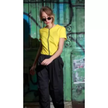 Блузка Favorini-21662 В цвете: Желтый; Размеры: 46,48