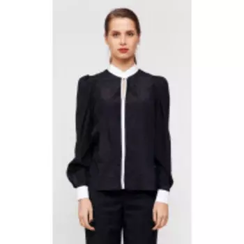 Блузка Favorini-31497 В цвете: Черный; Размеры: 46,48