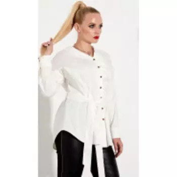 Блузка Golden Valley-2245 В цвете: Белый; Размеры: 56,58,60,62