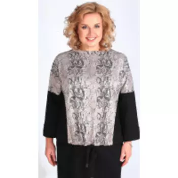 Блузка Golden Valley-26428 В цвете: Черный, Розовый, Разноцветный; Размеры: 56,60,62