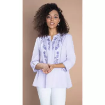 Блузка Юрс-21-554-1 В цвете: Фиолетовый; Размеры: 50,46,48,54,44